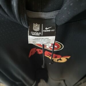 Nike 49ers Black and Red Hoodie